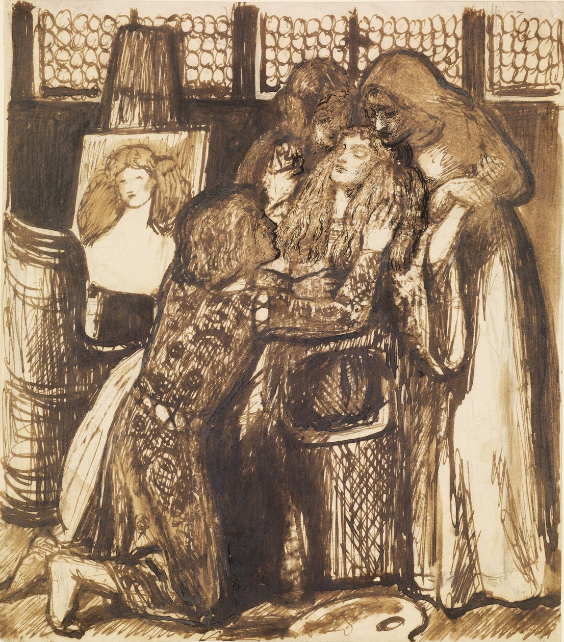 Bonifazion rakastajatar - sommittelututkimus tekijältä Dante Gabriel Charles Rossetti