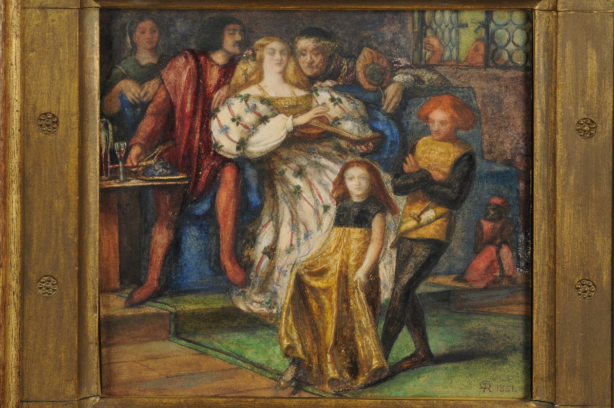 Borgia, 1851-59 (wc paperilla) tekijältä Dante Gabriel Charles Rossetti