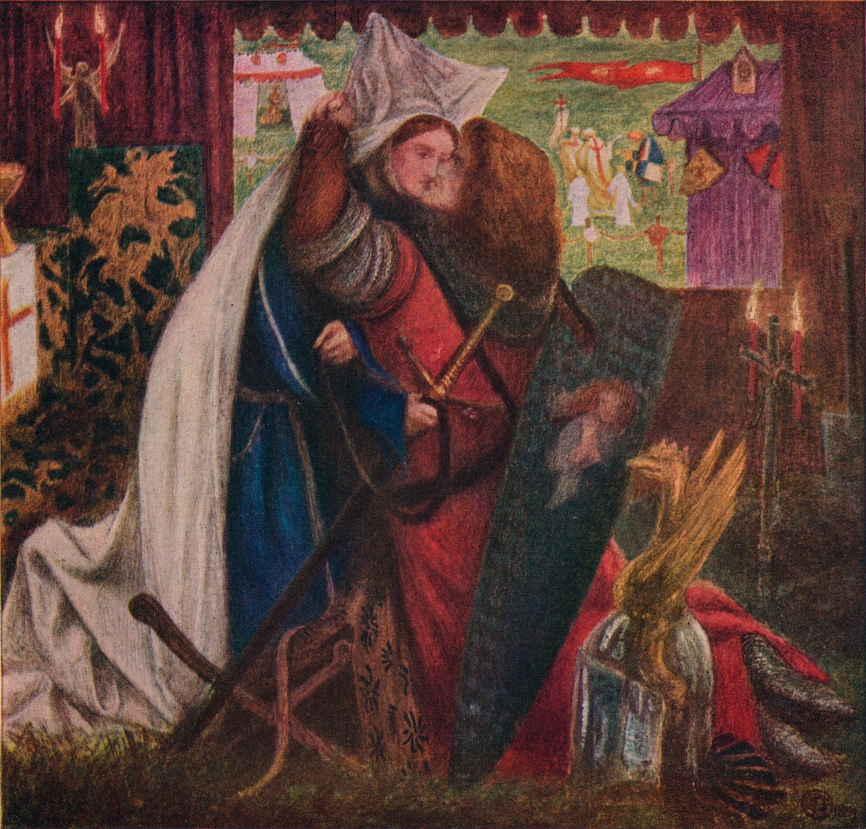 Kappeli ennen listoja, 1857-64 tekijältä Dante Gabriel Charles Rossetti