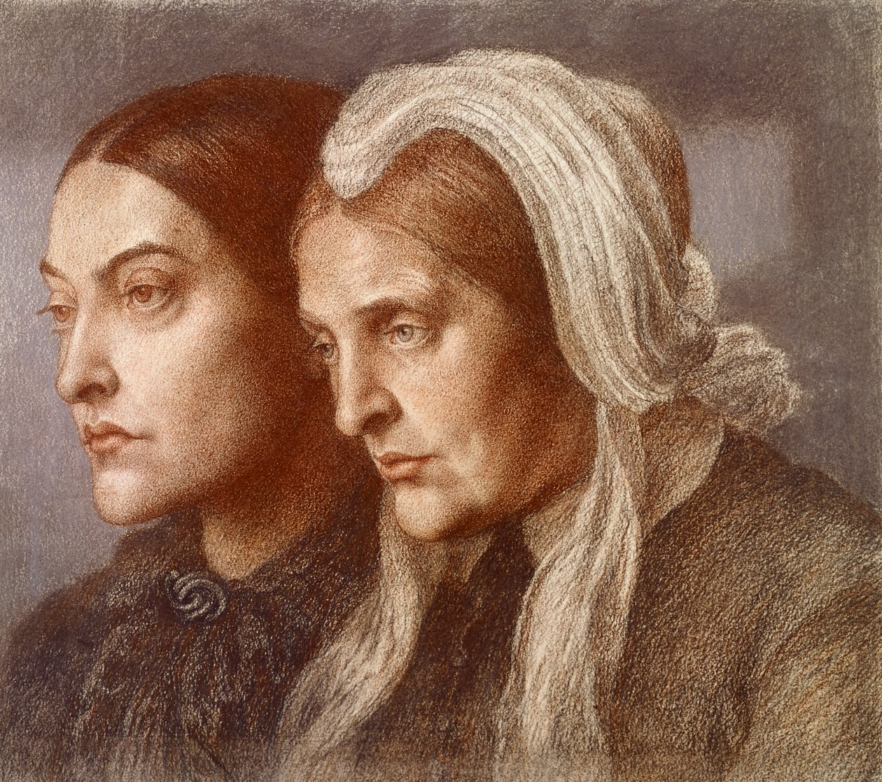 Christina Georgina Rossetti ja Frances Mary Lavinia Rossetti tekijältä Dante Gabriel Charles Rossetti