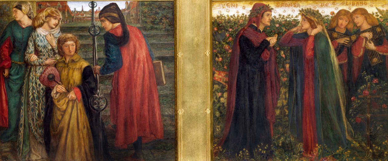 Dante tervehtii Beatricen tekijältä Dante Gabriel Charles Rossetti
