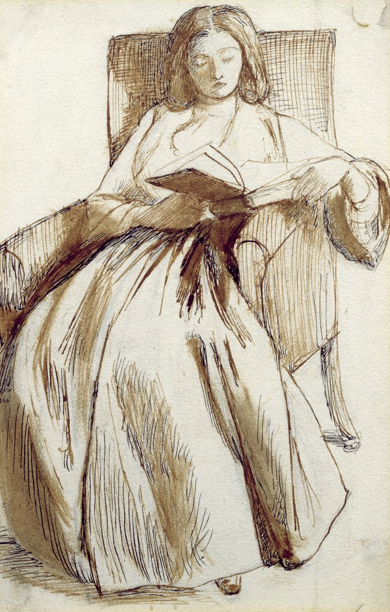 Huonekalut ja erilaiset esineet 1100- ja 1300-luvuilta tekijältä Dante Gabriel Charles Rossetti