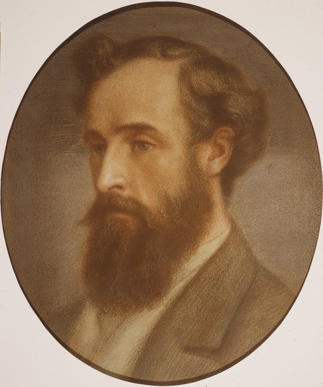 Frederick Leyland (1831-91) (pastelli paperille) tekijältä Dante Gabriel Charles Rossetti