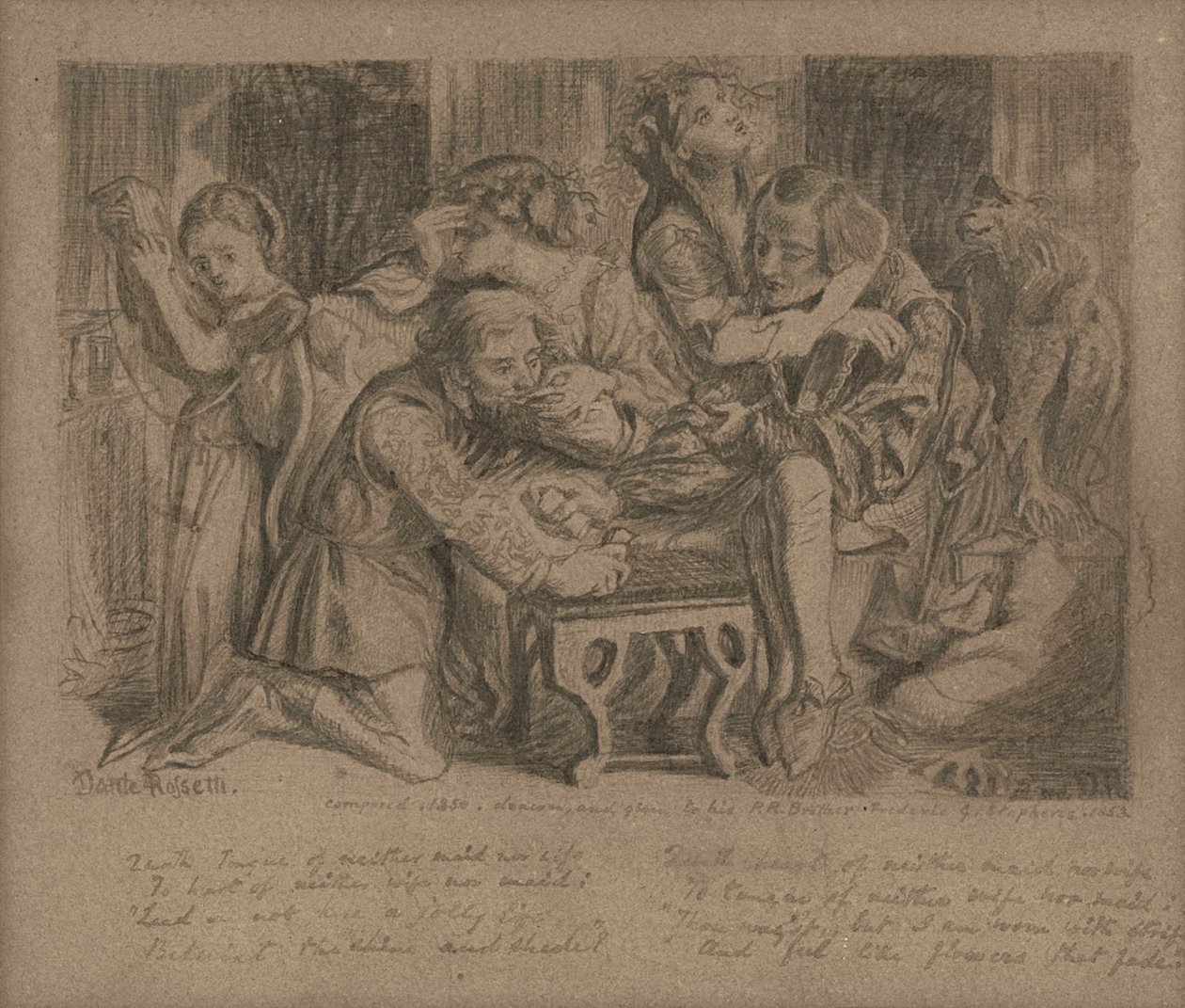 Eilen Rosa, 1850 tekijältä Dante Gabriel Charles Rossetti