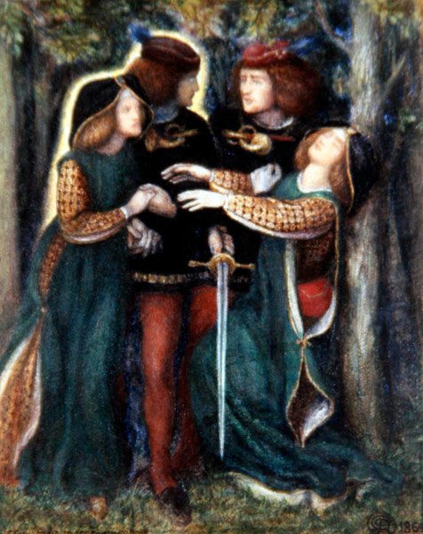 Kuinka he tapasivat itsensä tekijältä Dante Gabriel Charles Rossetti