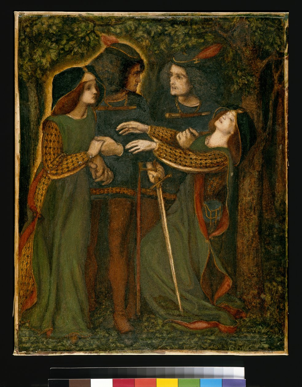 Kuinka he tapasivat itsensä, n. 185060 (guassi) (katso myös 63160) tekijältä Dante Gabriel Charles Rossetti