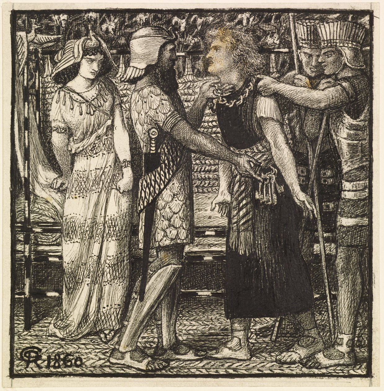 Joosefia syytettiin ennen Potifaria (valmis sävellys) tekijältä Dante Gabriel Charles Rossetti