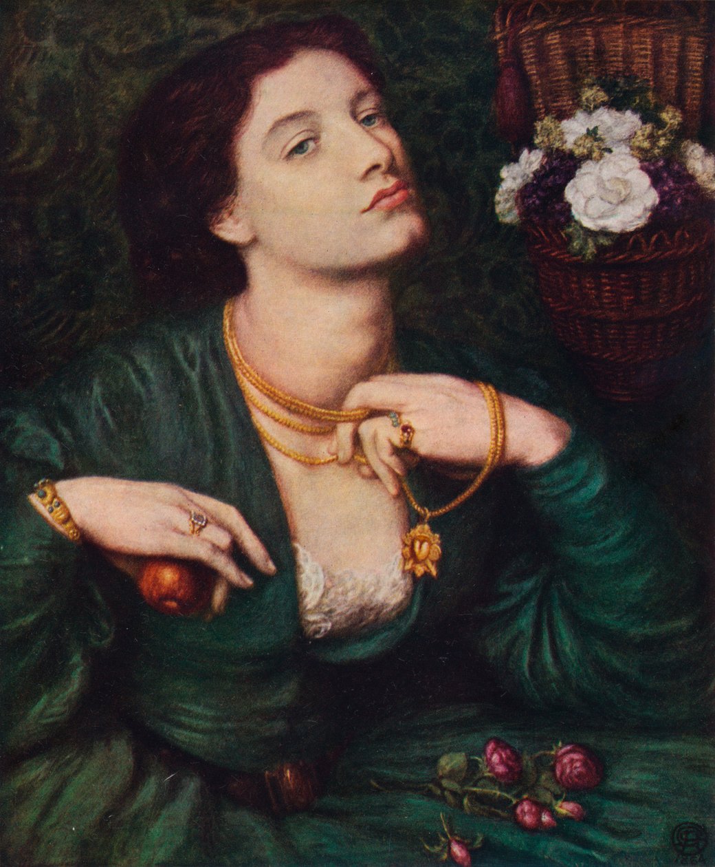 Monna Pomona, 1864. tekijältä Dante Gabriel Charles Rossetti