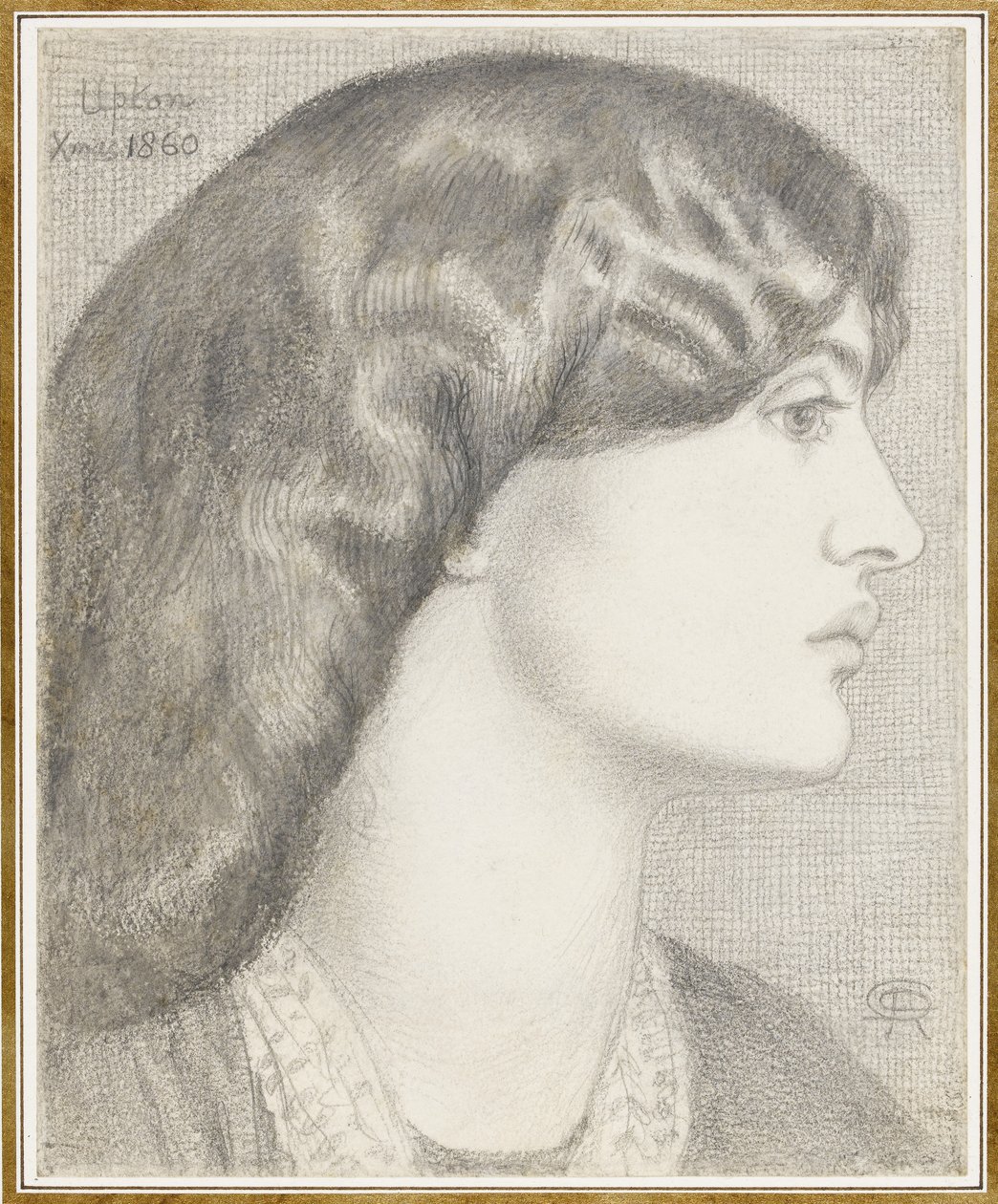 Rouva William Morris, 1860 tekijältä Dante Gabriel Charles Rossetti