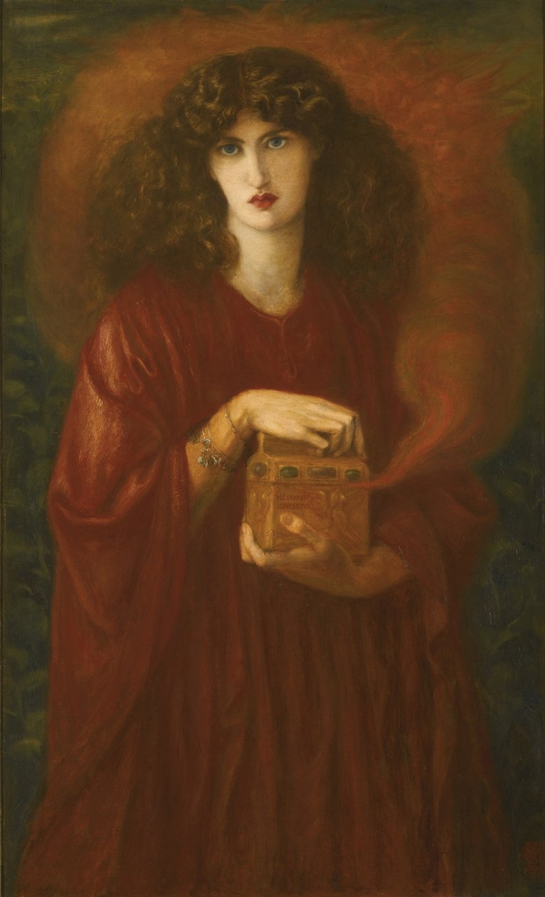 Pandora, 1871 tekijältä Dante Gabriel Charles Rossetti