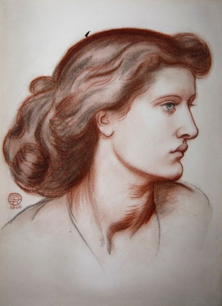 Alexa Wildingin muotokuva tekijältä Dante Gabriel Charles Rossetti