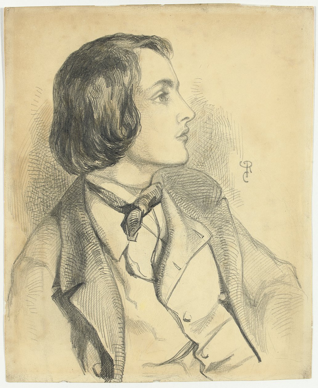 William Michael Rossettin muotokuva, tekijältä Dante Gabriel Charles Rossetti