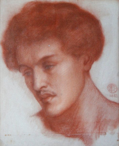 Nuoren miehen muotokuva tekijältä Dante Gabriel Charles Rossetti