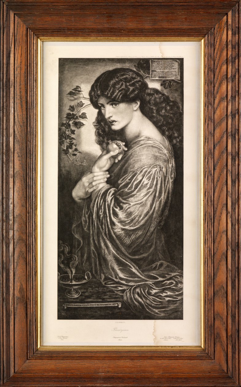 Proserpina (syväpaino) tekijältä Dante Gabriel Charles Rossetti