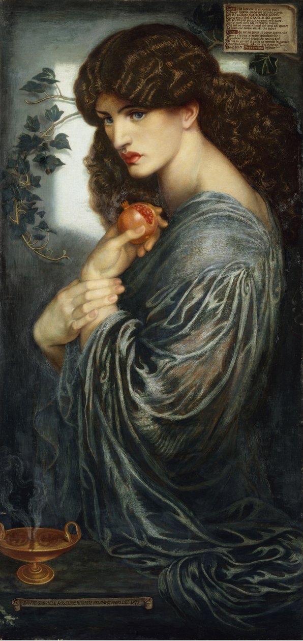 Proserpine, 1882 tekijältä Dante Gabriel Charles Rossetti