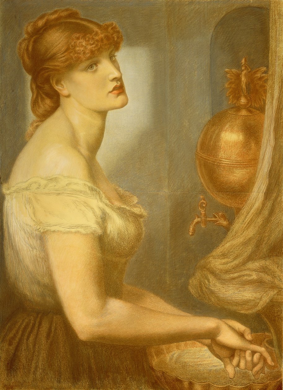 Tutkimus La Bella Manolle tekijältä Dante Gabriel Charles Rossetti