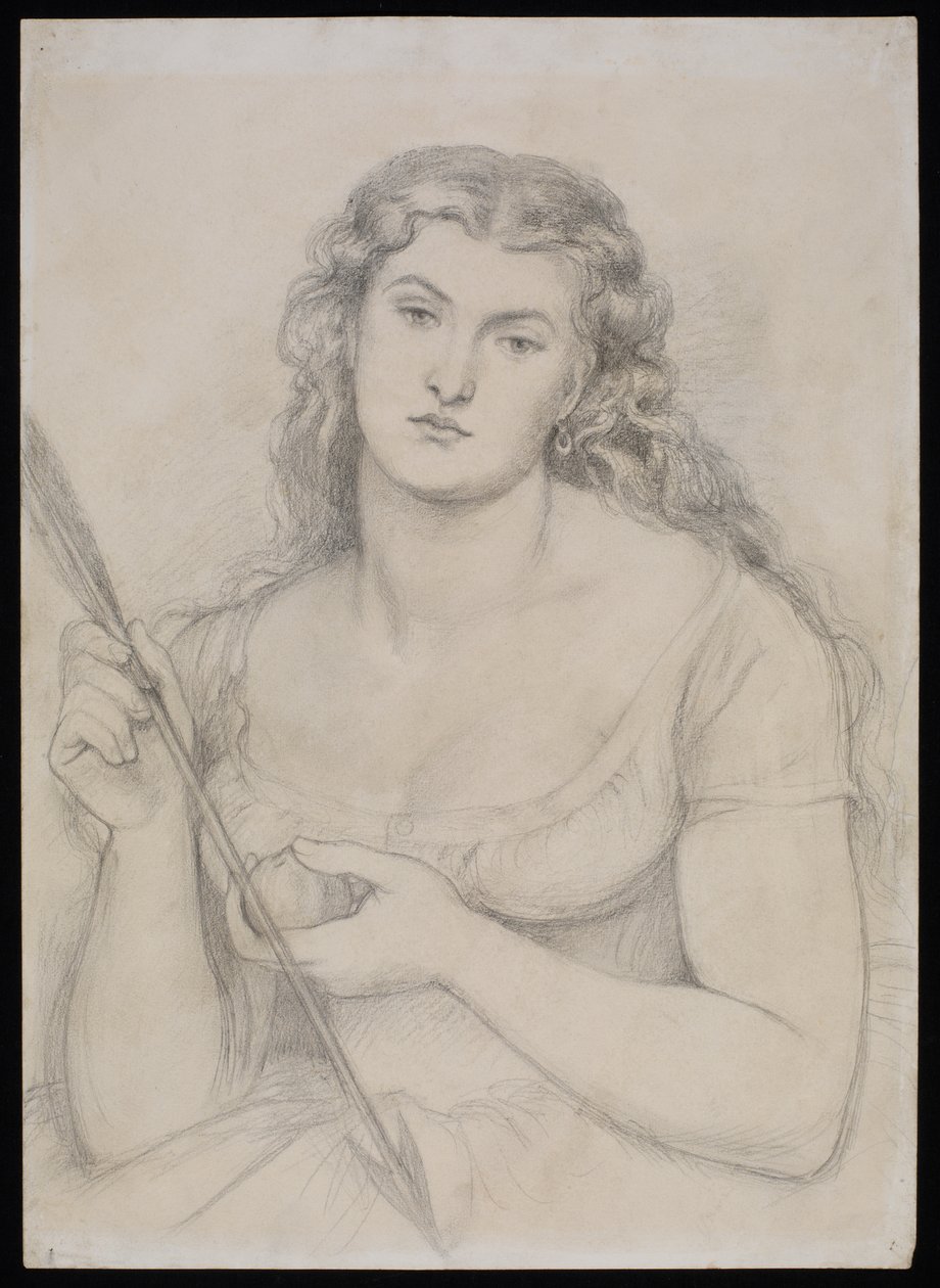 Tutkimus "Venus Verticordia", n. 1863-64 tekijältä Dante Gabriel Charles Rossetti