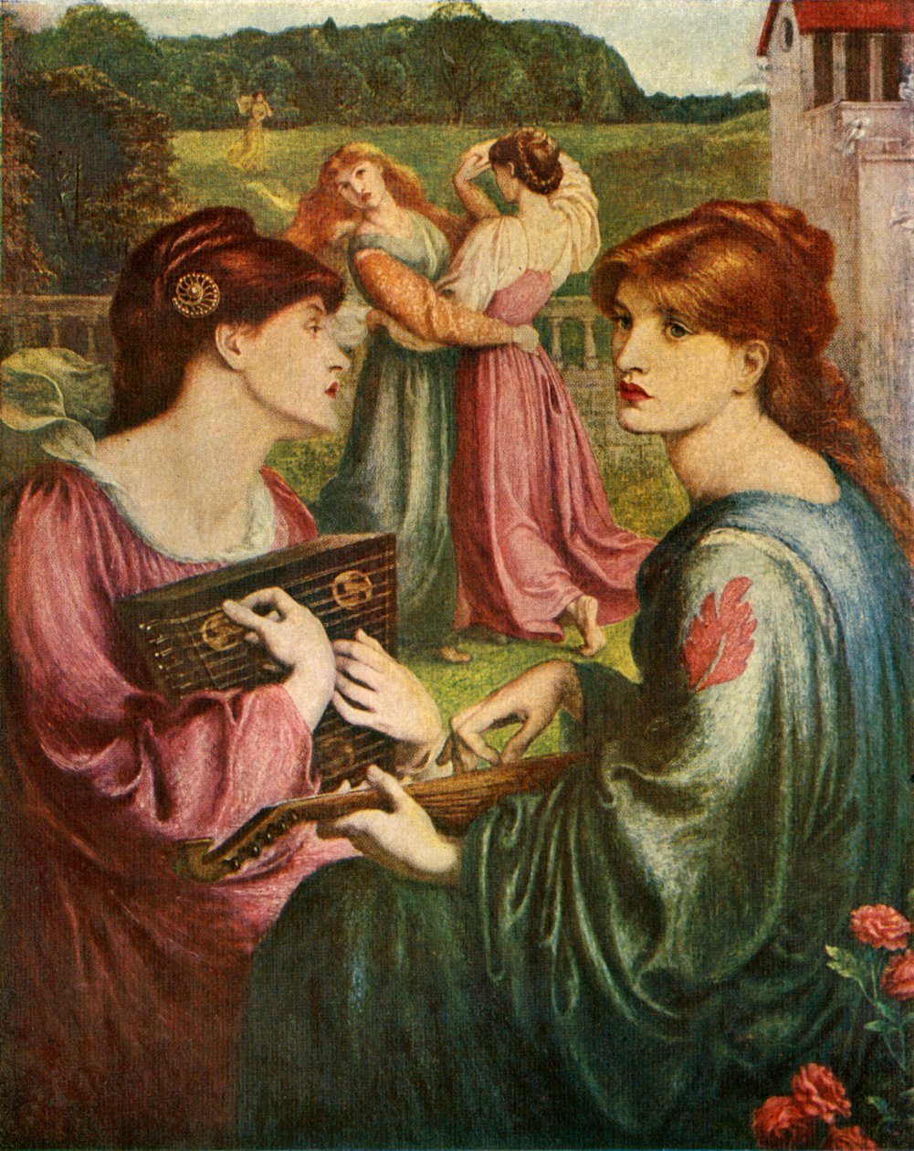 The Bower Meadow, 1850-1872, c1912 tekijältä Dante Gabriel Charles Rossetti