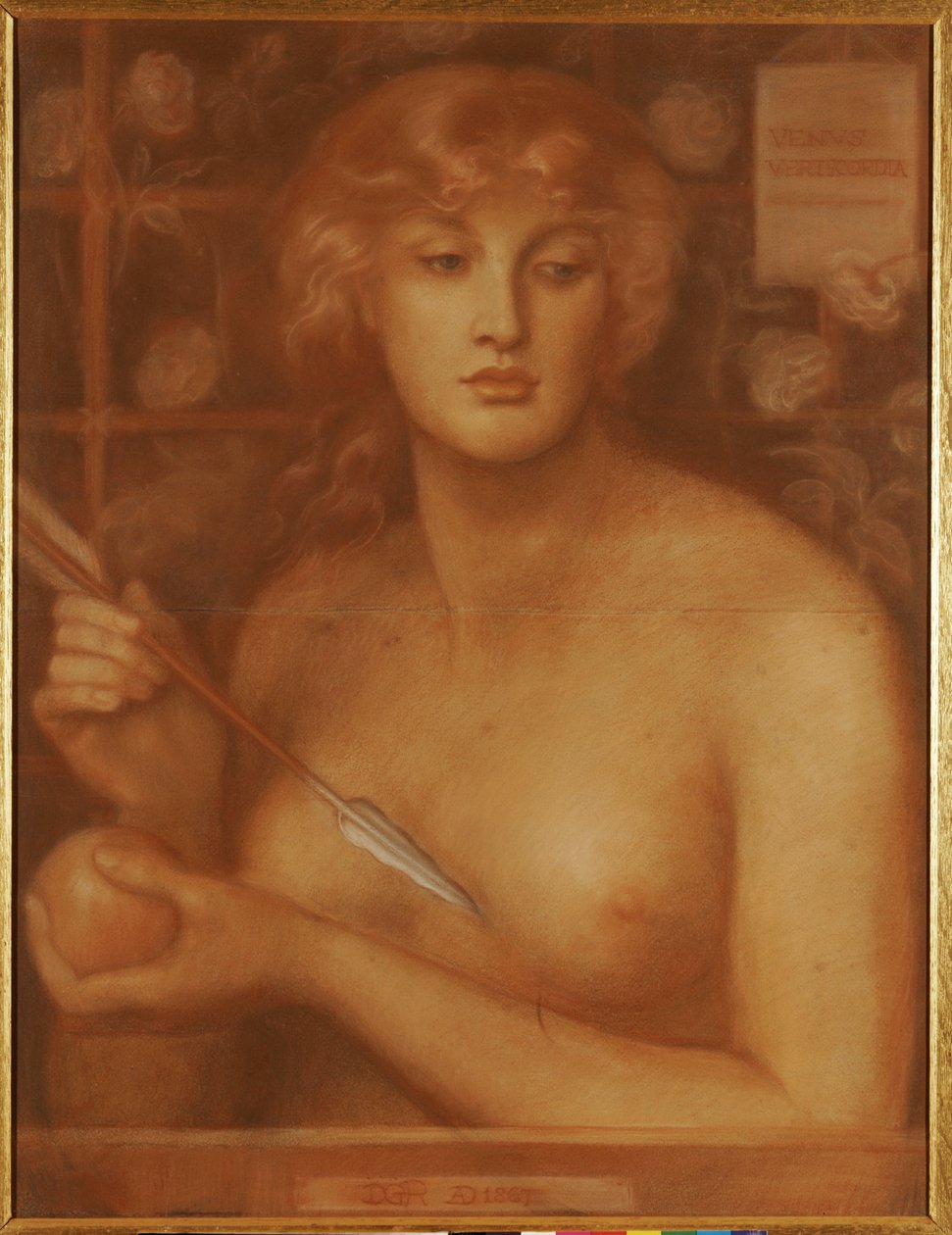 Venus Verticordia, 1867 tekijältä Dante Gabriel Charles Rossetti