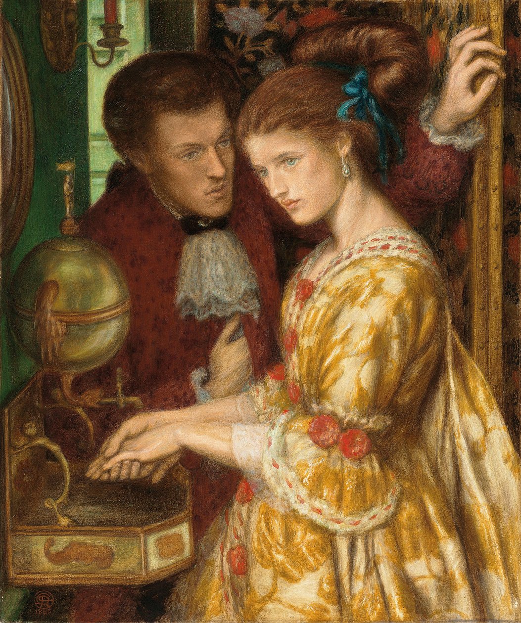 Käsienpesu, 1865 tekijältä Dante Gabriel Charles Rossetti