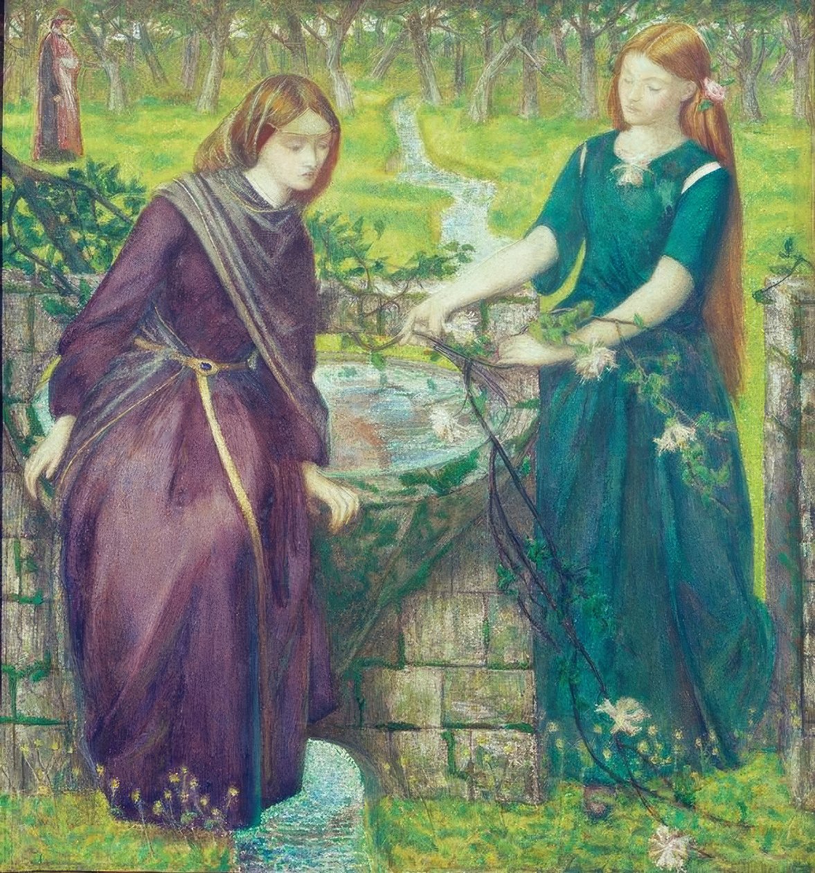 Danten visio Raakelista ja Leasta tekijältä Dante Gabriel Charles Rossetti