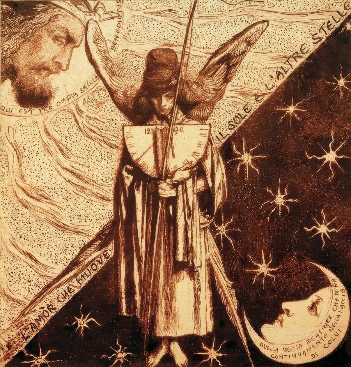 Dantis Amor tekijältä Dante Gabriel Charles Rossetti