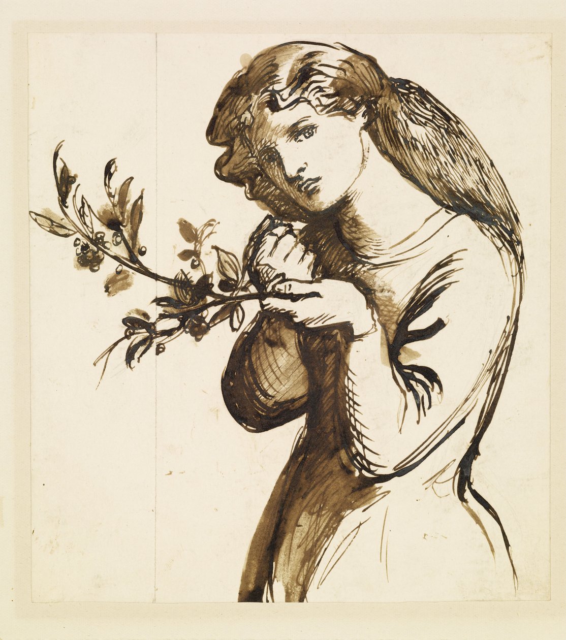 Nainen - Kirsikoita syövän tytön tutkimus tekijältä Dante Gabriel Rossetti