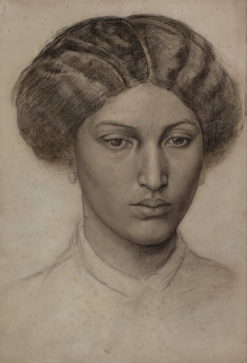 Nuoren naisen pää [rouva Eaton] tekijältä Dante Gabriel Rossetti