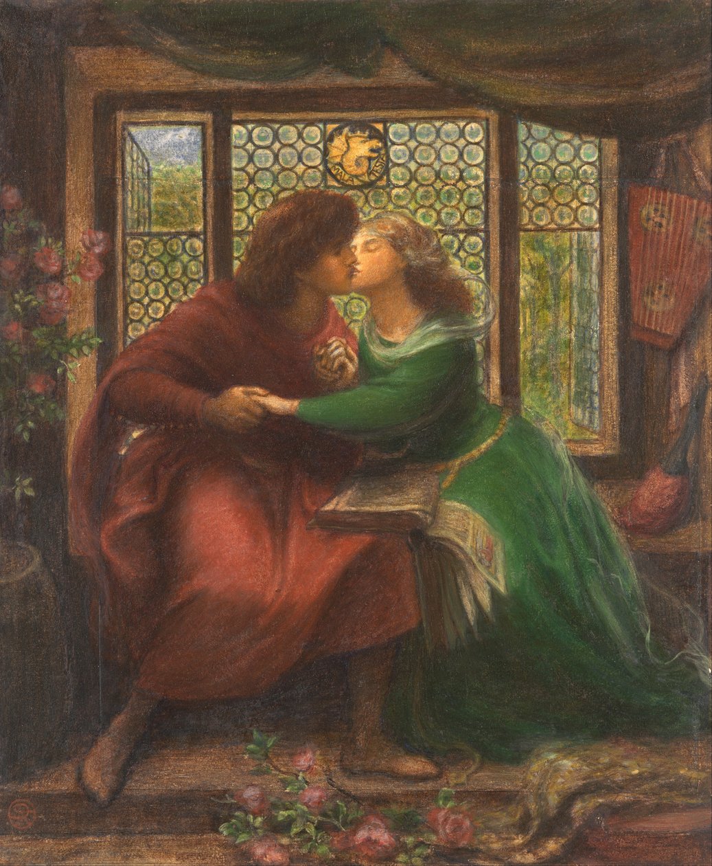 Paolo ja Francesca da Rimini tekijältä Dante Gabriel Rossetti