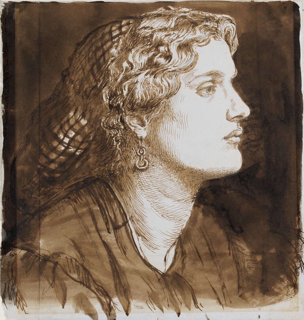 Fanny Cornforthin muotokuva, v. 1860 tekijältä Dante Gabriel Rossetti