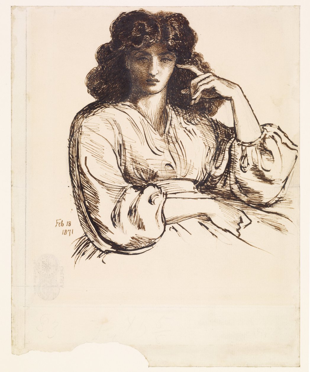 Jane Morrisin muotokuva tekijältä Dante Gabriel Rossetti
