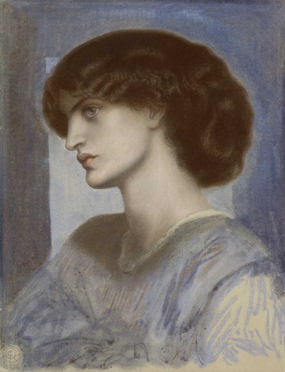 Jane Morrisin muotokuva, 1868-1874. tekijältä Dante Gabriel Rossetti