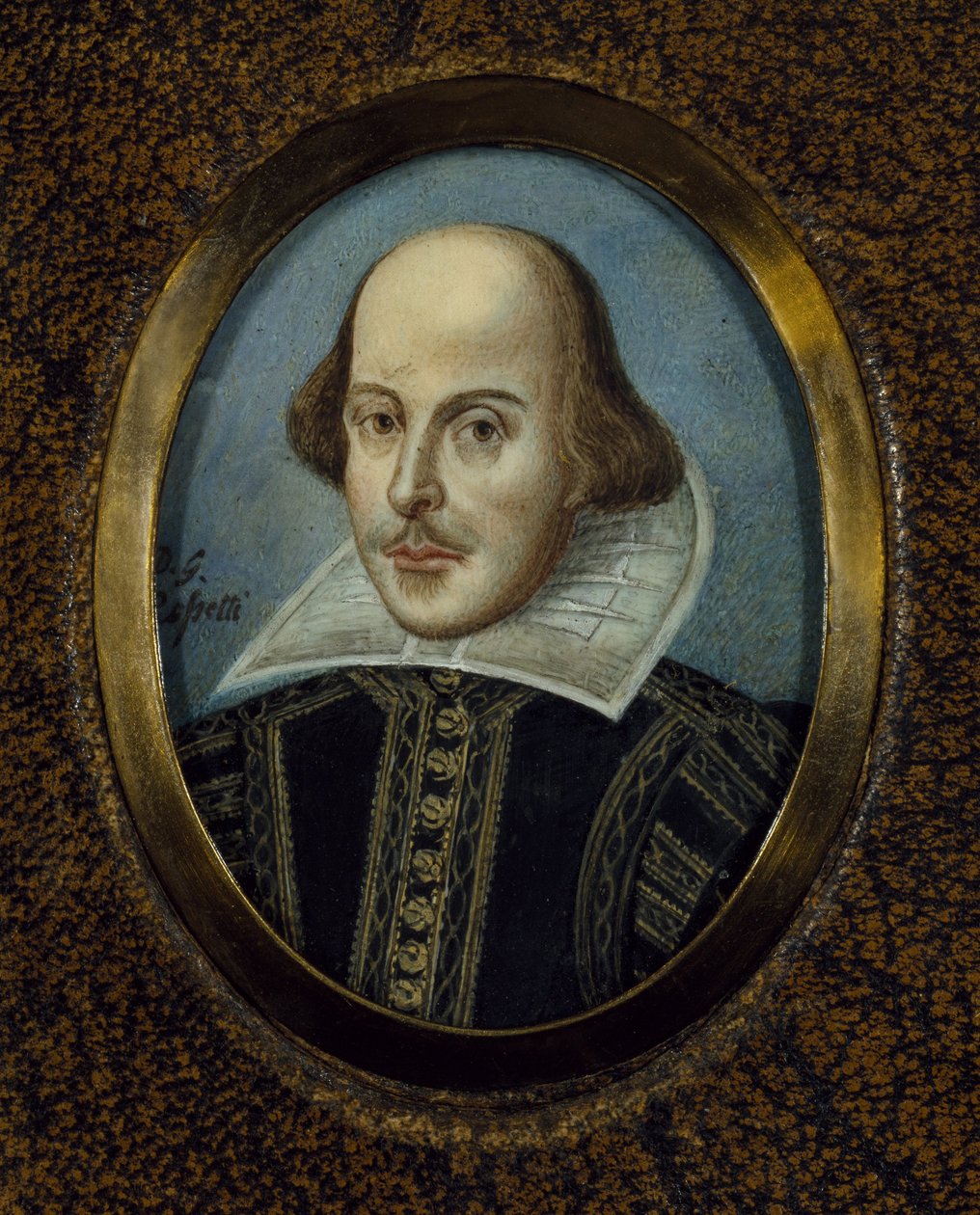 William Shakespearen muotokuva 1564-1616, noin 1865 tekijältä Dante Gabriel Charles Rossetti