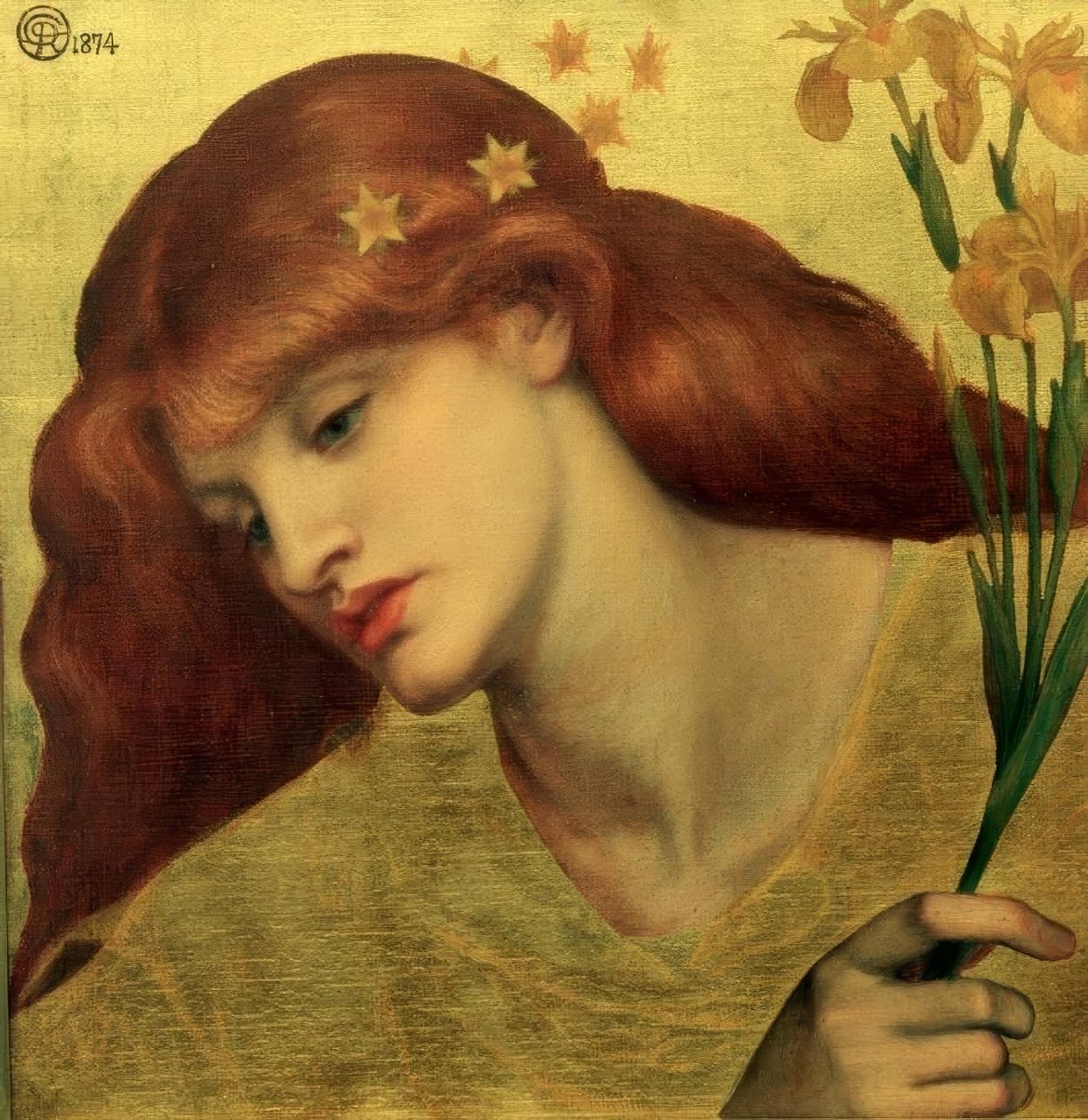 Pyhä Lilias tekijältä Dante Gabriel Charles Rossetti
