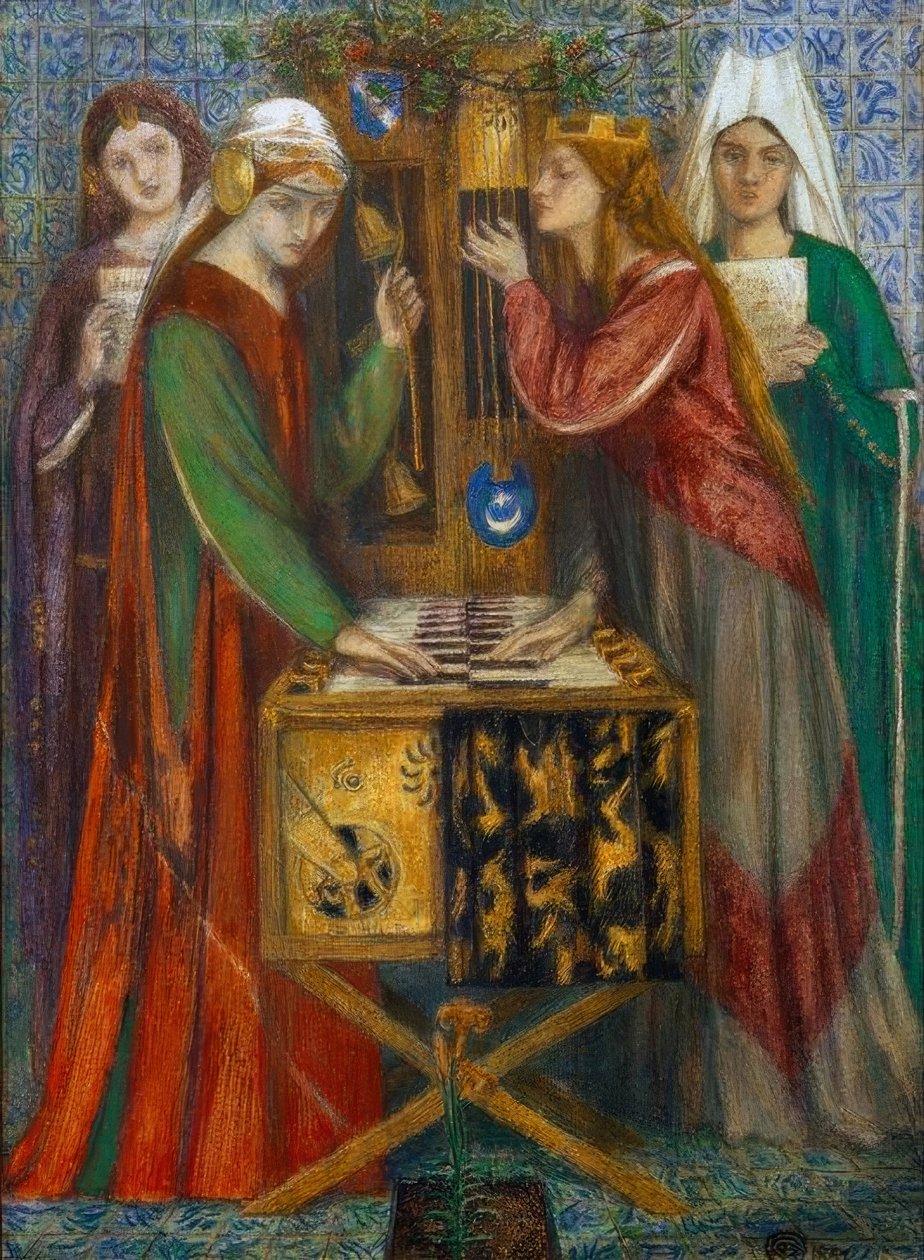 Sininen vaatekaappi tekijältä Dante Gabriel Charles Rossetti