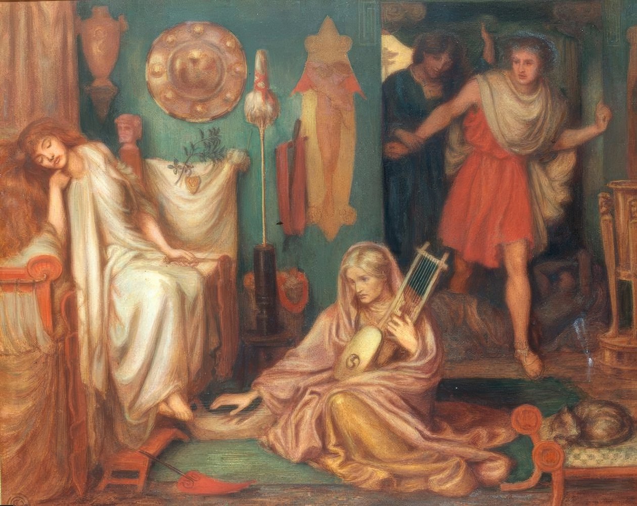 Tibulluksen paluu Deliaan tekijältä Dante Gabriel Charles Rossetti