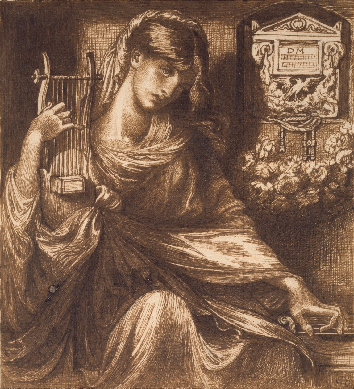 Roomalainen leski, 1870-luku tekijältä Dante Gabriel Rossetti
