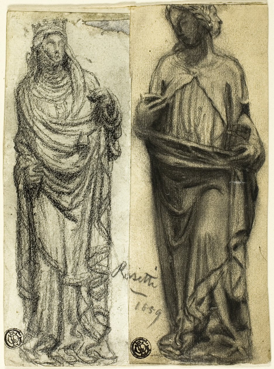 Kaksi tutkimusta keskiaikaisesta kuvanveistosta tekijältä Dante Gabriel Rossetti