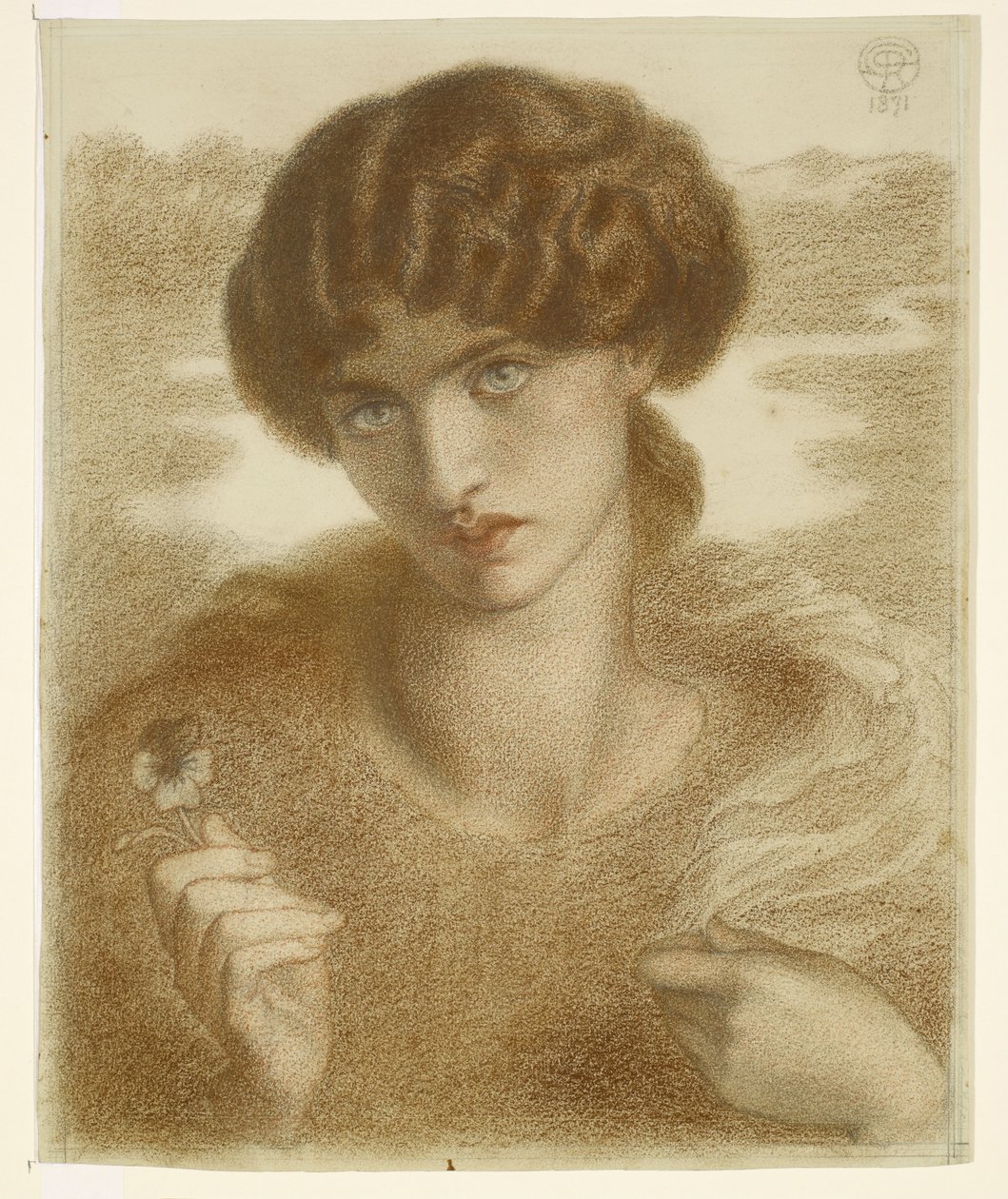 Vesipaju - tutkielma naisen päästä ja hartioista tekijältä Dante Gabriel Rossetti