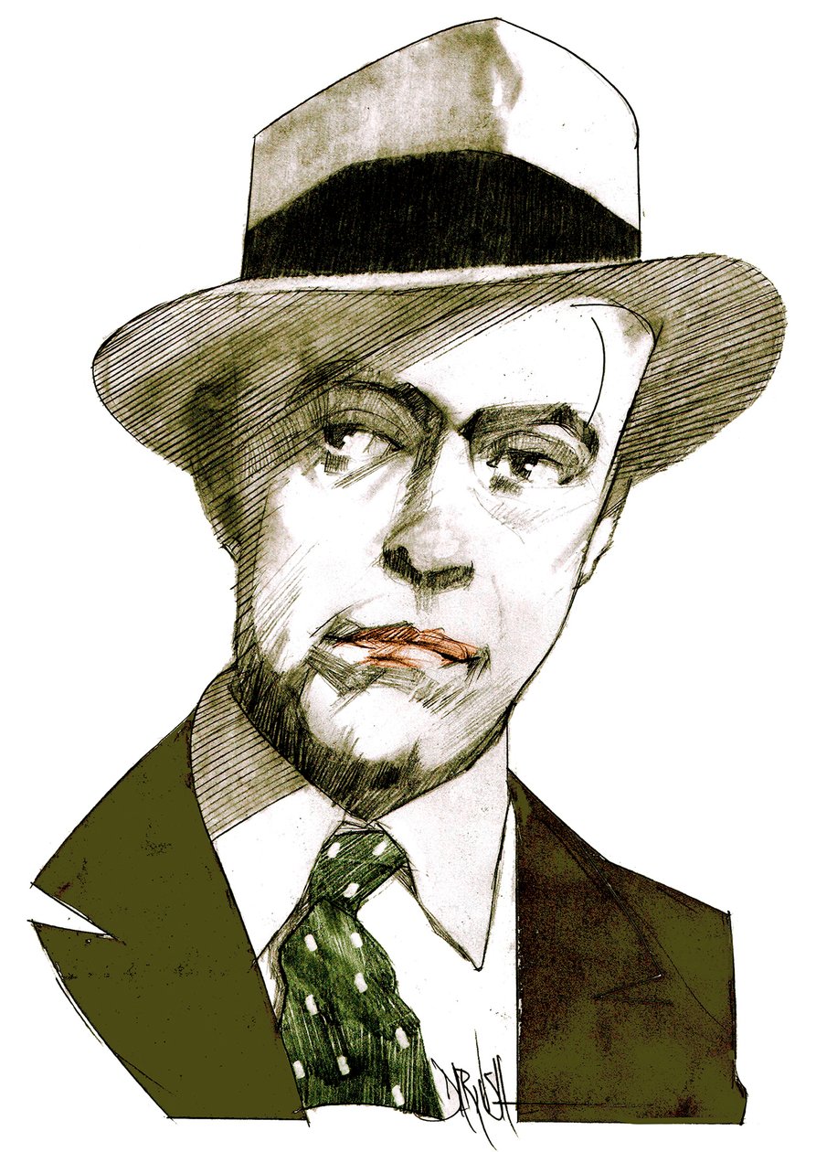 Antonio Delfini, 2021 (digitaalinen värikynäpiirustus) tekijältä Dariush Radpour