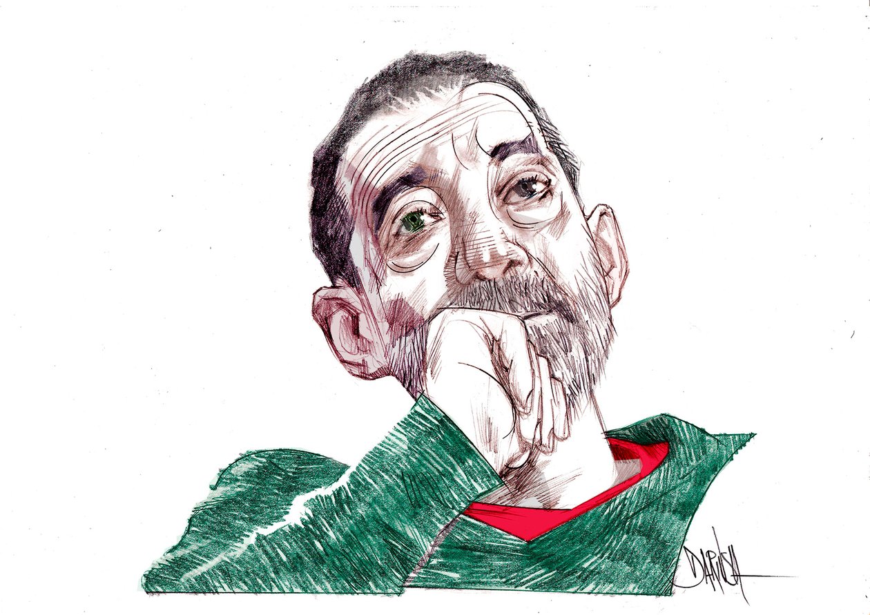 Emanuele Trevi, 2021 (digitaalinen värikynäpiirros) tekijältä Dariush Radpour