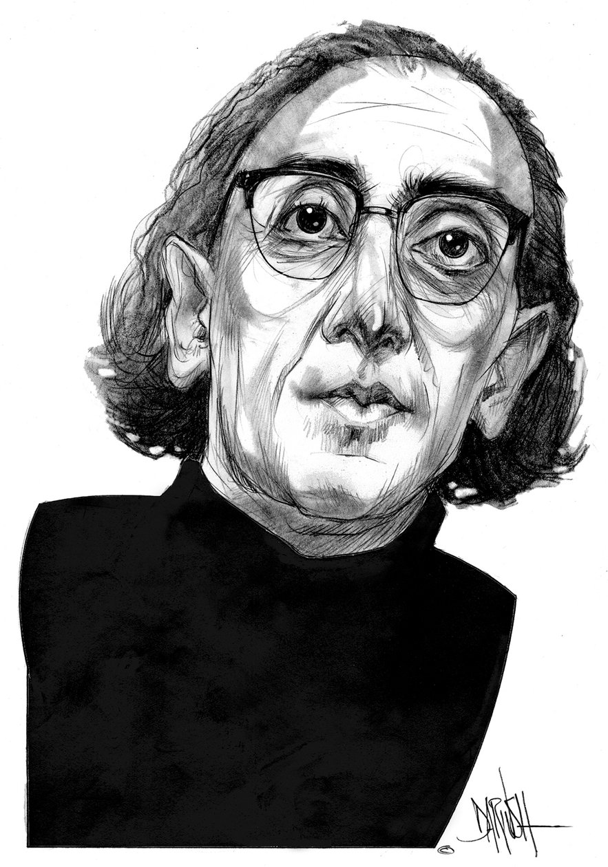 Franco Battiato (lyijykynäpiirros) tekijältä Dariush Radpour