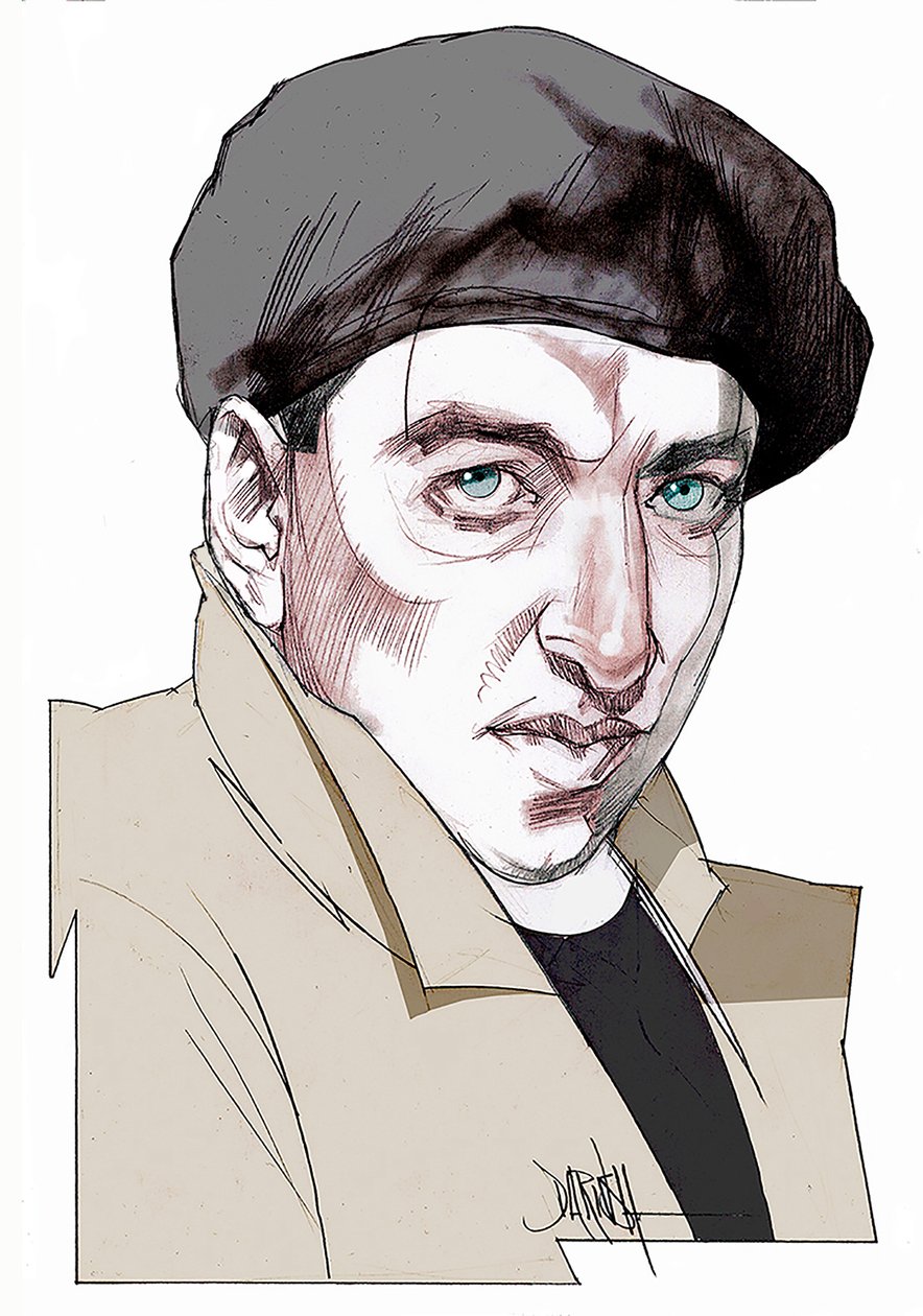 Giacomo Antonini, 2022 (digitaalinen värikynäpiirros) tekijältä Dariush Radpour