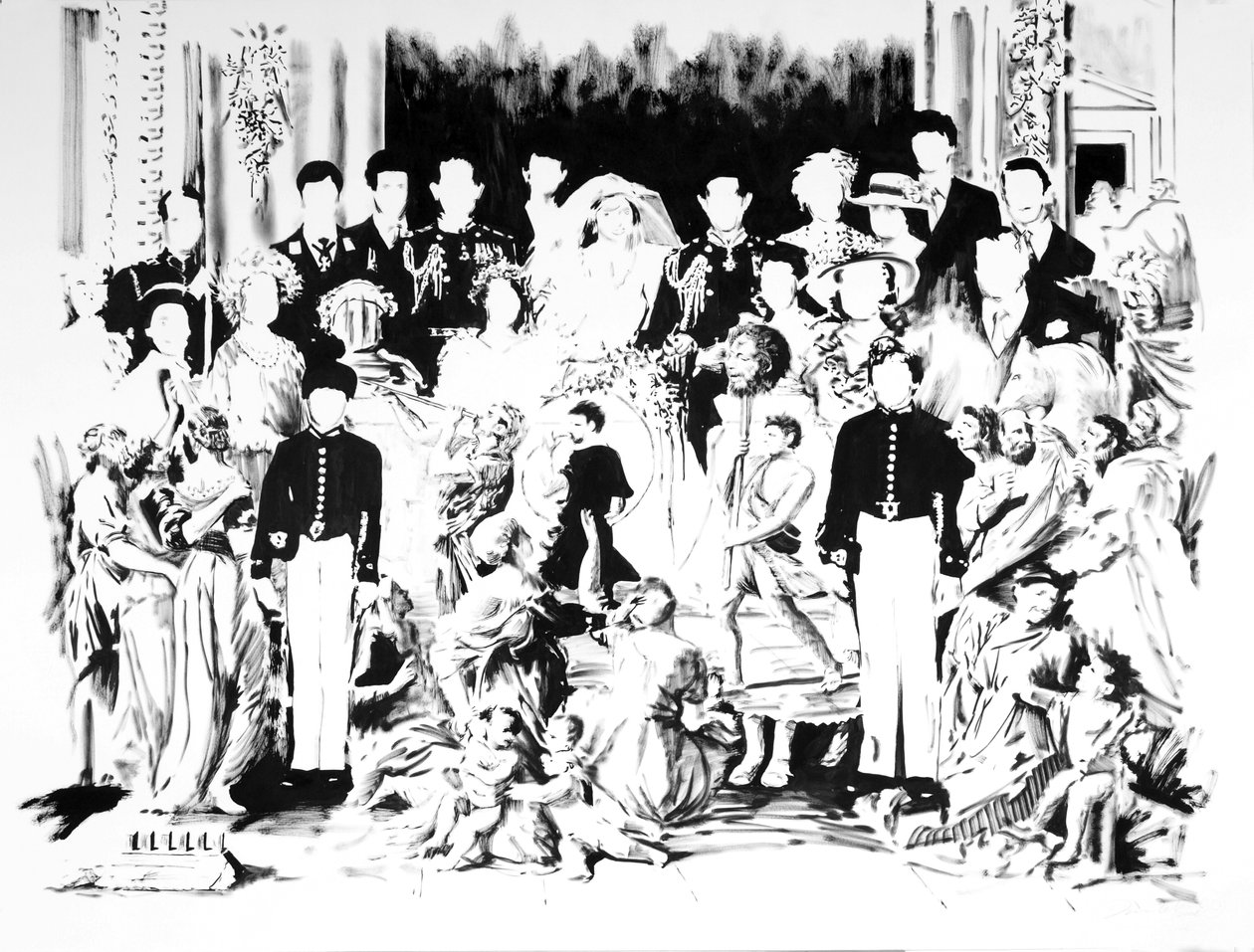 Ballad of Charles and Di, 2006 (indianmuste paperille) tekijältä Darren Coffield