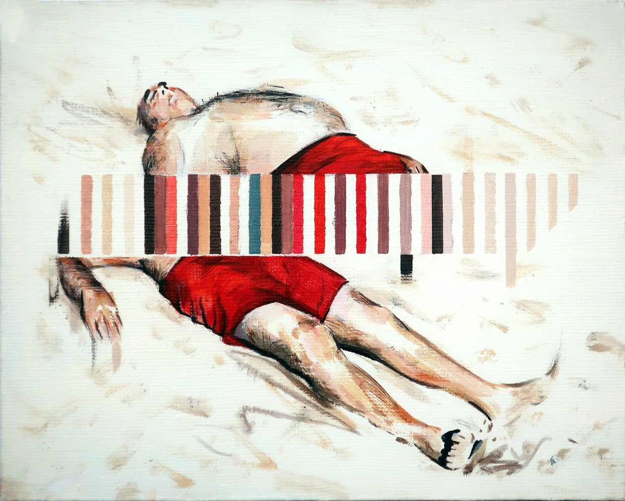 Drift, 2019 (akryyli kankaalle) tekijältä Darren Coffield
