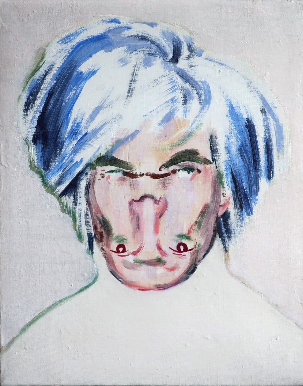 Shockheaded Warhol, 2013 (akryyli kankaalle) tekijältä Darren Coffield