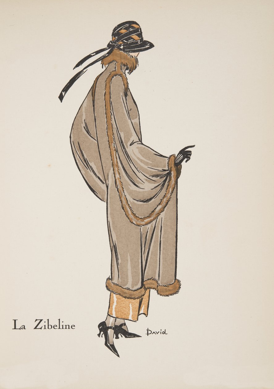 La Zibeline, muotikuvakokoelmasta, 1922 (pokkaripainatus). tekijältä David