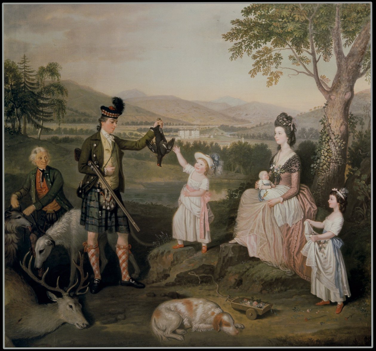 John, Athollin neljäs herttua perheineen, 1780 tekijältä David Allan