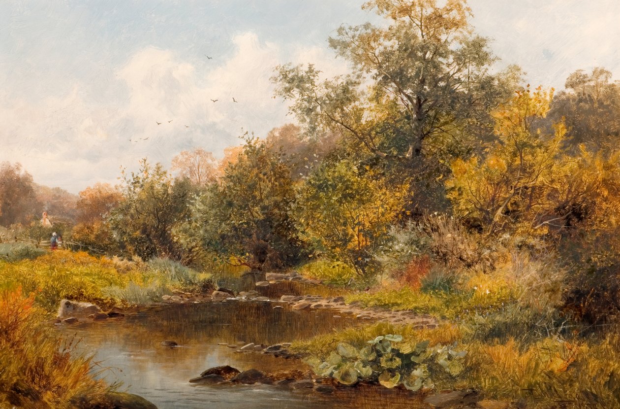 Brook Old Storridgessa, Worcestershiressä, 1879 tekijältä David Bates