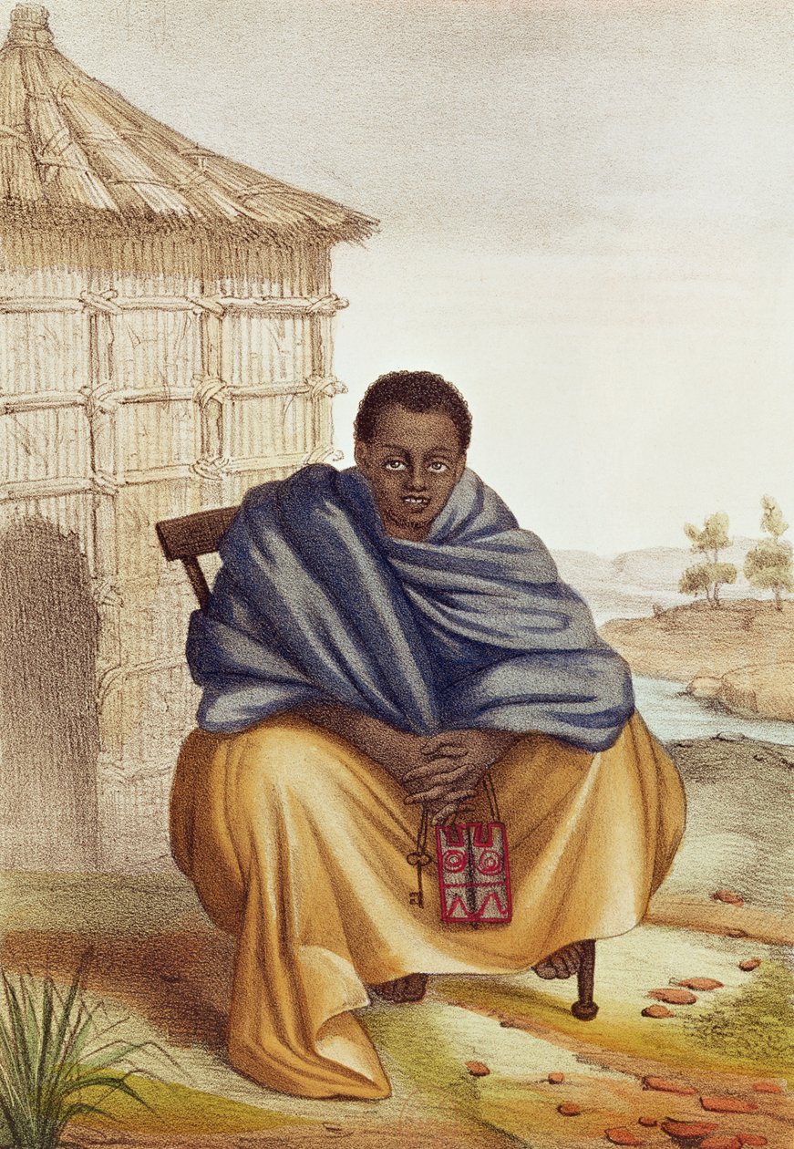 Toucouleur, Grand Marabout du Fouta, teoksesta "Senegalilaiset luonnokset, maan kasvot, kansat, kauppa, uskonnot, menneisyys ja tulevaisuus, tarinoita ja legendoja", 1853 tekijältä David Boilat